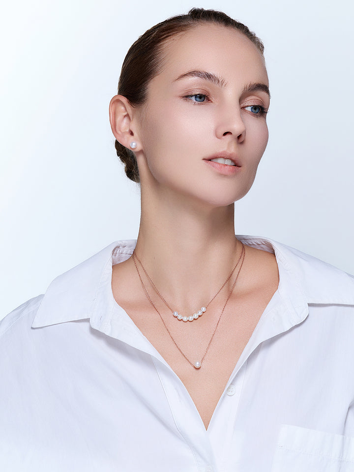 Collier élégant en perles d&