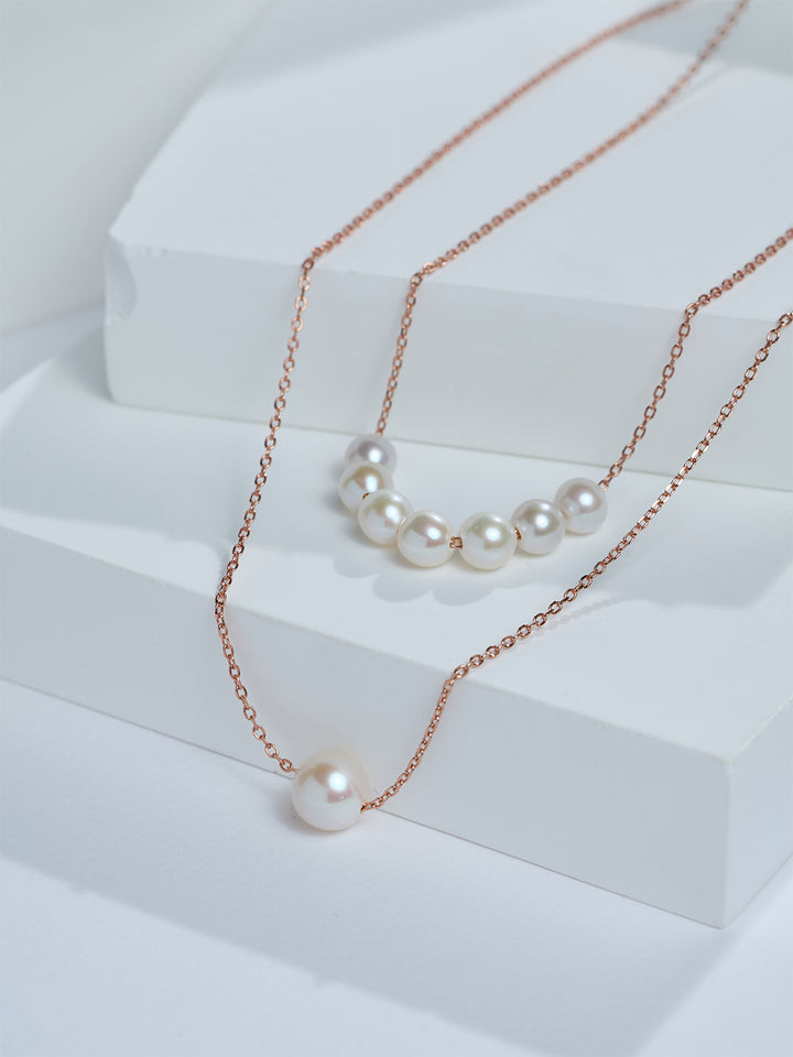 Collier élégant en perles d&