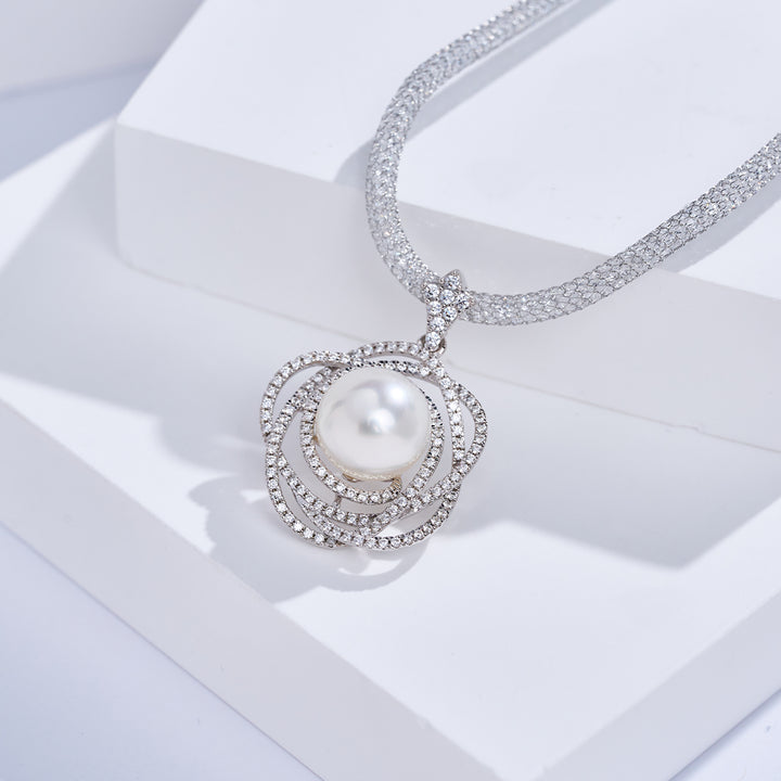 Top Lustre South Sea White Pearl Necklace WN00901