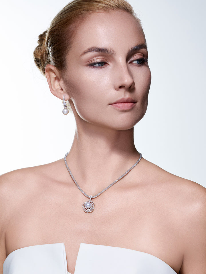 Top Lustre South Sea White Pearl Necklace WN00906