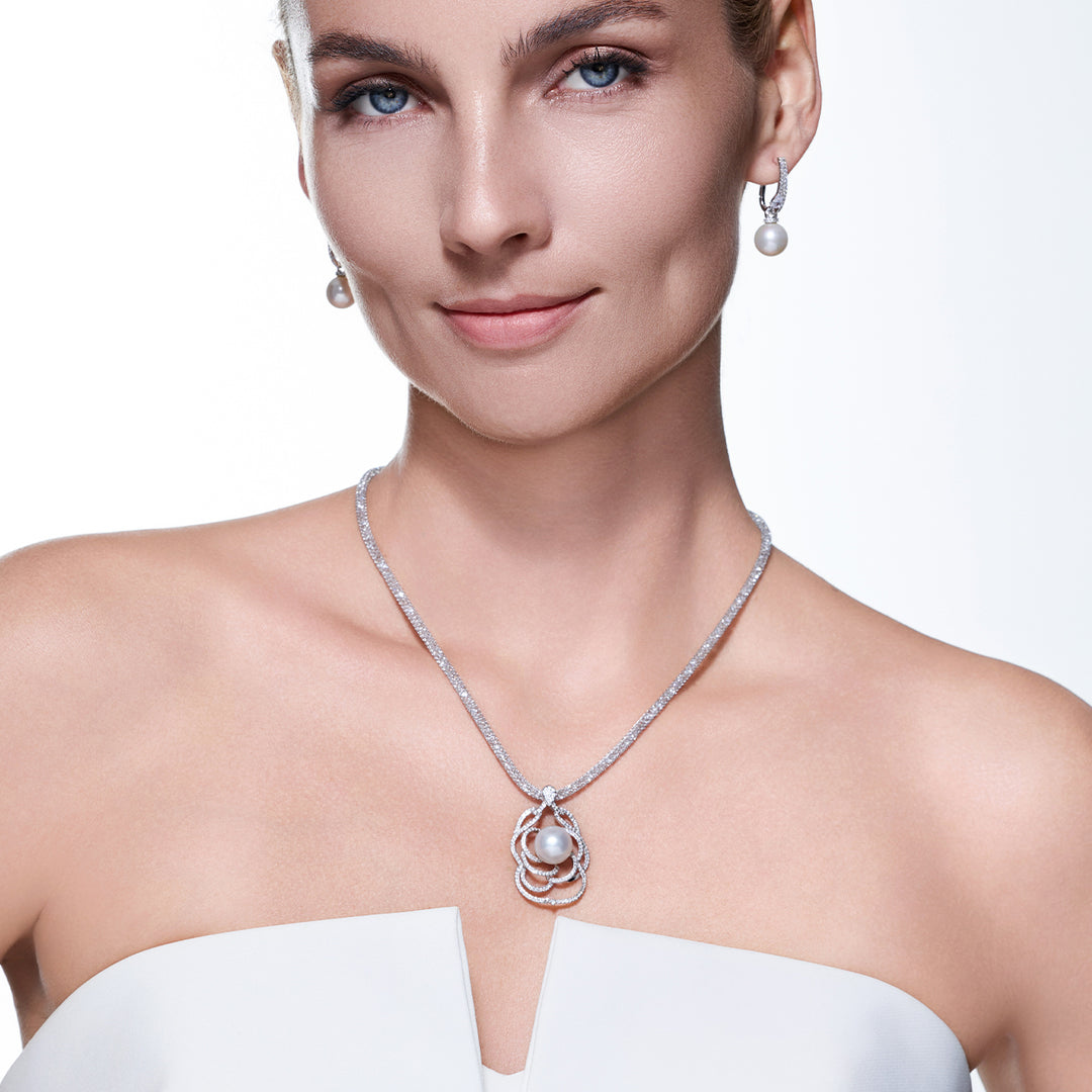 Top Lustre South Sea White Pearl Necklace WN00907