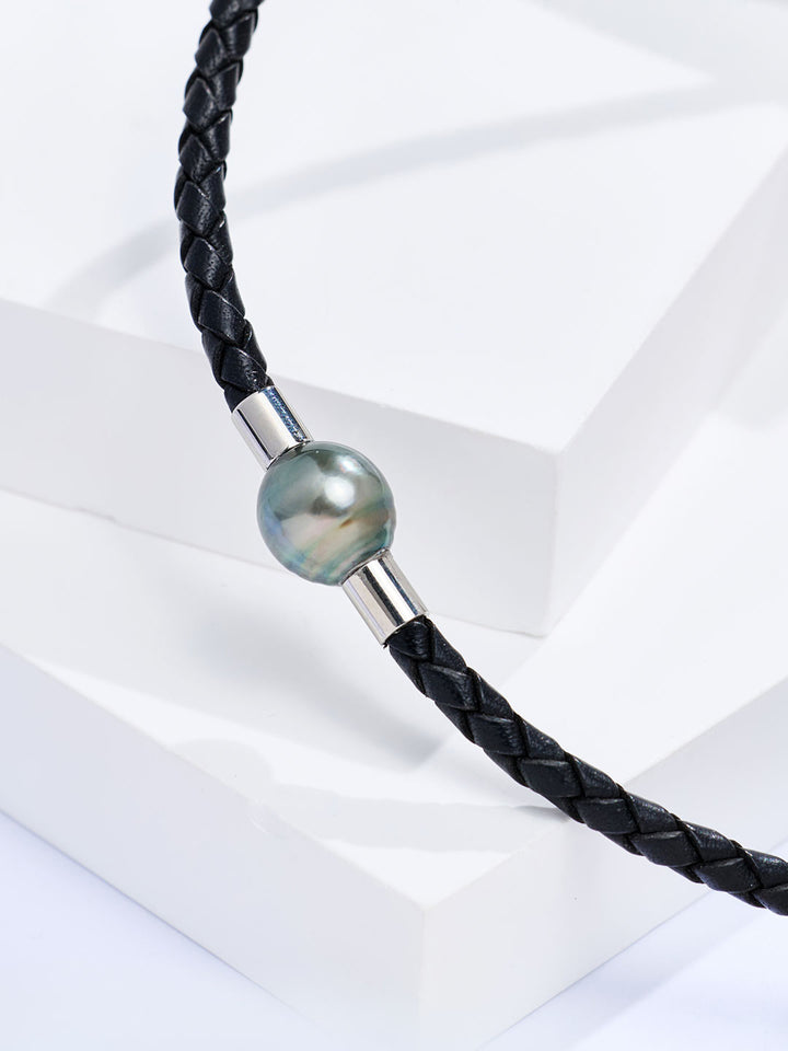 Baroque Tahiti-Perlen-Halskette mit Top-Lüster WN00911