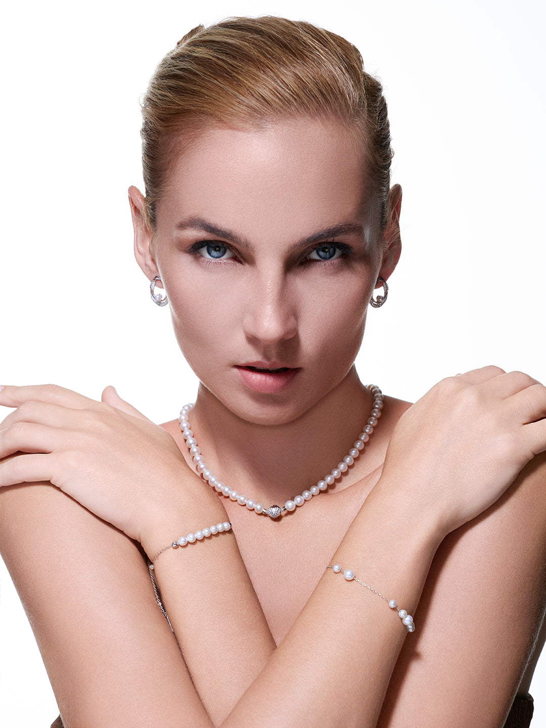Perlenkette mit hohem Glanz WN00912