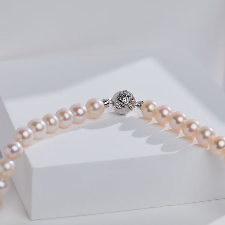 Perlenkette mit hohem Glanz WN00912