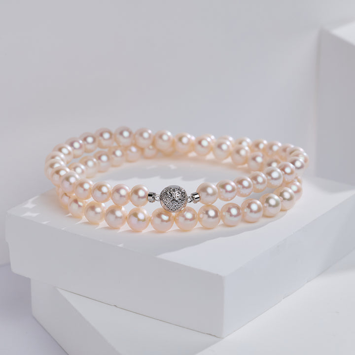 Perlenkette mit hohem Glanz WN00912