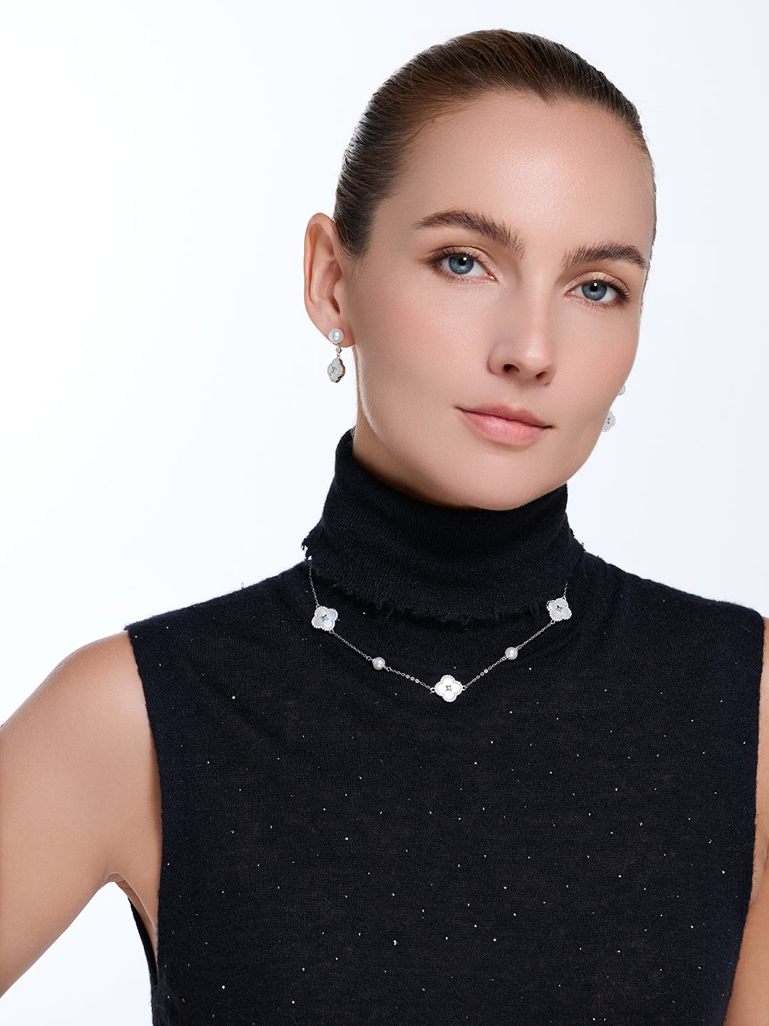Rantai Leher Mutiara Air Tawar Top Lustre WN00916 | PERANAKAN