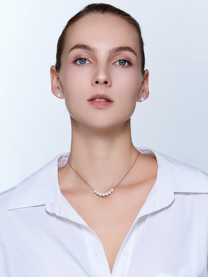 Collier élégant en perles d&