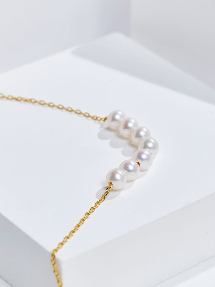 Elegante Perlenkette aus Süßwasserperlen WN00938 | RHYTHM