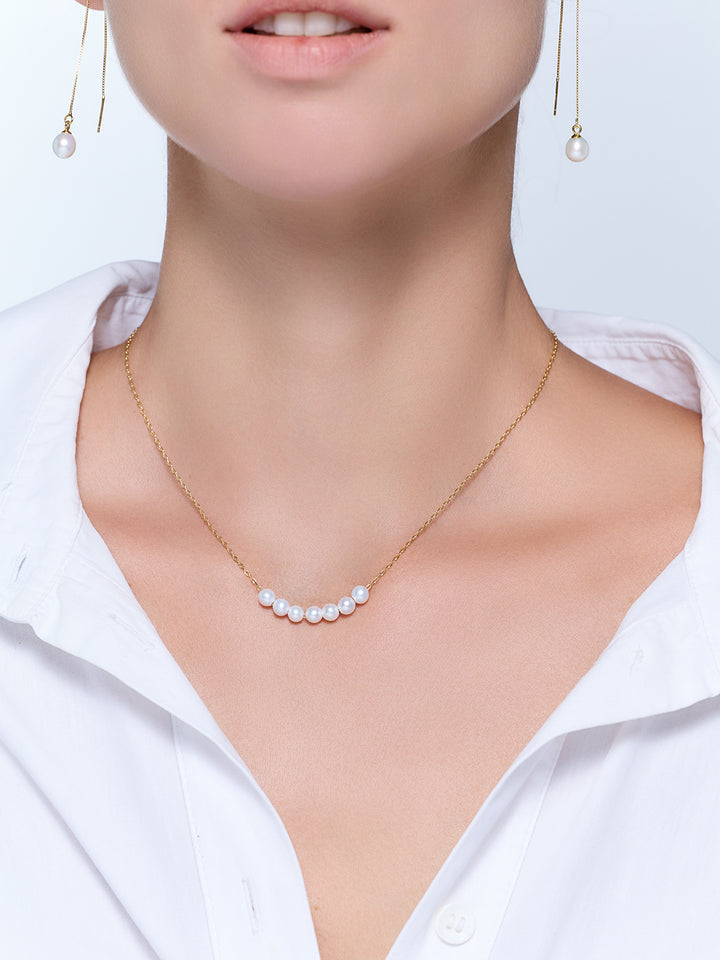 Elegante Perlenkette aus Süßwasserperlen WN00938 | RHYTHM
