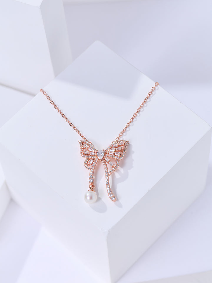 Top Grade Freshwater Pearl Necklace WN00952 | BUTTERFLY