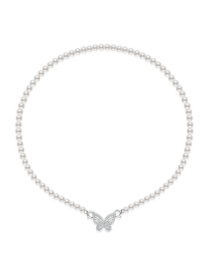 Collar de perlas de agua dulce Top Lustre WN00960 | MARIPOSA