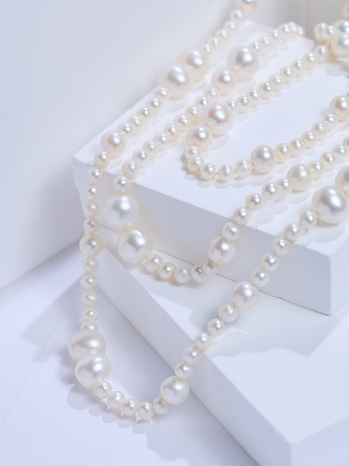 Elegant 1.2 Meter Long Freshwater Pearl Necklace WN00965