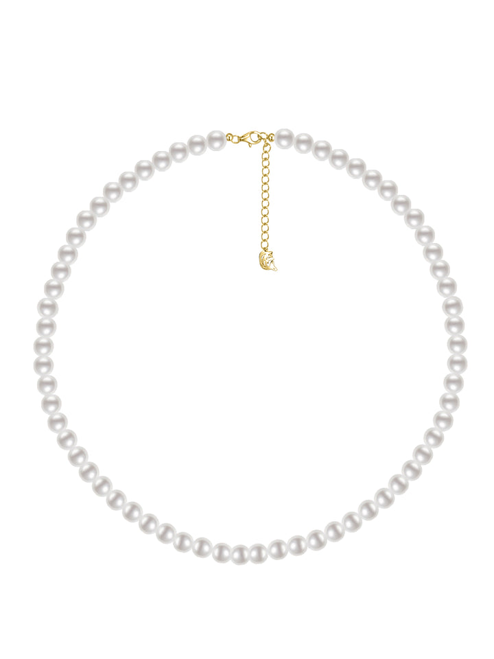 Elegante Collar de Perlas de Agua Dulce WN00105