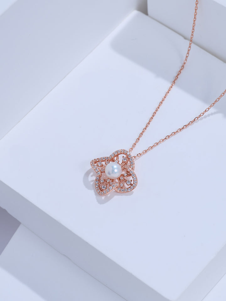 Collar de perlas de agua dulce de máxima calidad WN00969 | PERANAKAN