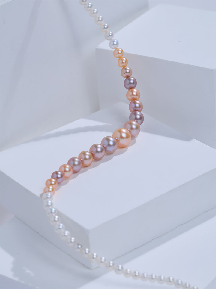 Top Grade Multi-color Freshwater Pearl Necklace WN00973 | HARMONY