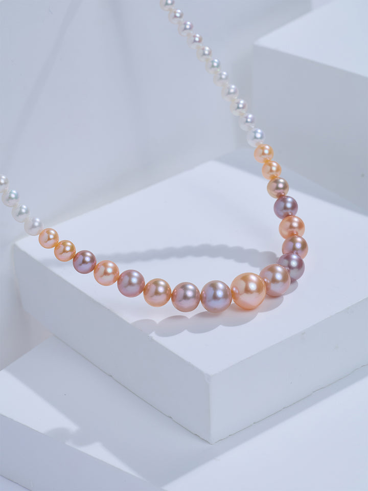 Top Grade Multi-color Freshwater Pearl Necklace WN00973 | HARMONY
