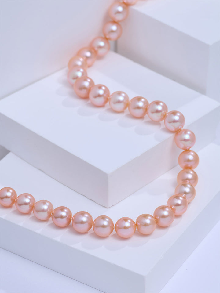 Top Grade Edison Pink Pearl Necklace WN00982