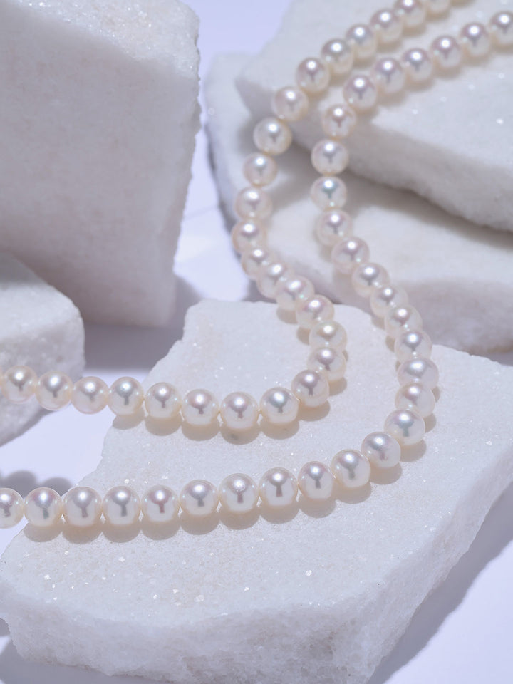 Collier de perles d’eau douce au lustre supérieur WN00996 | PAPILLON