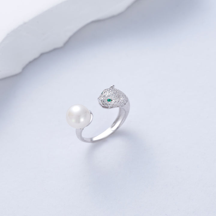 Leopard Freshwater Pearl Ring WR00038 | SAFARI - PEARLY LUSTRE