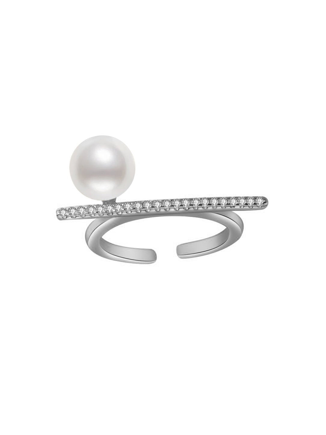 Anello con perla d'acqua dolce newyorkese WR00048