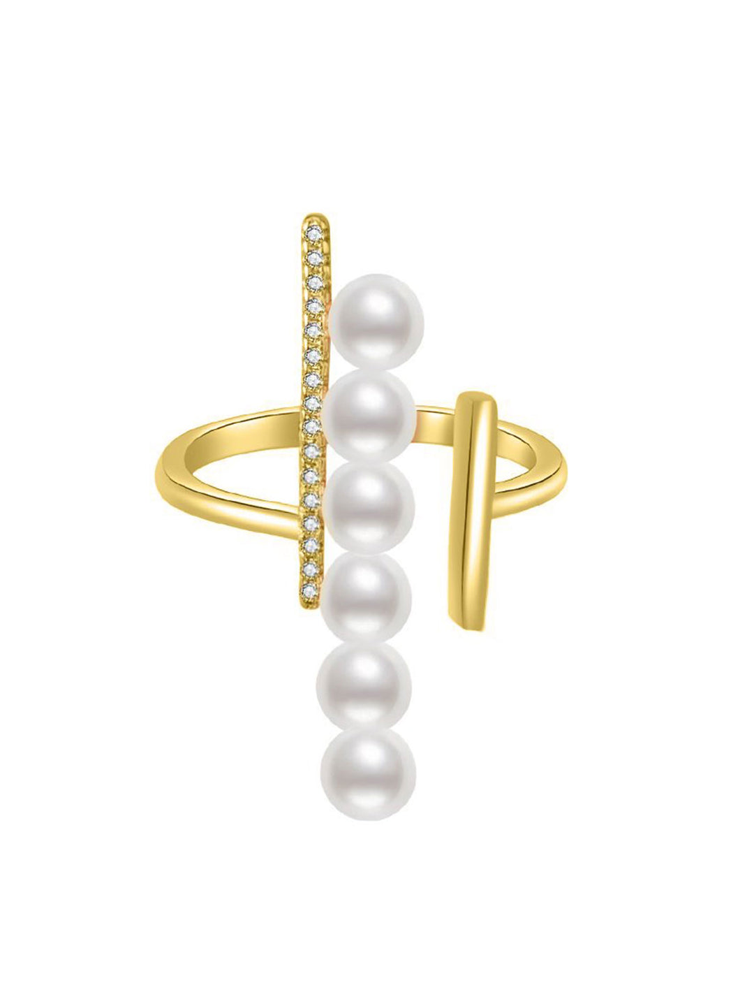 Anello con perla d'acqua dolce newyorkese WR00063