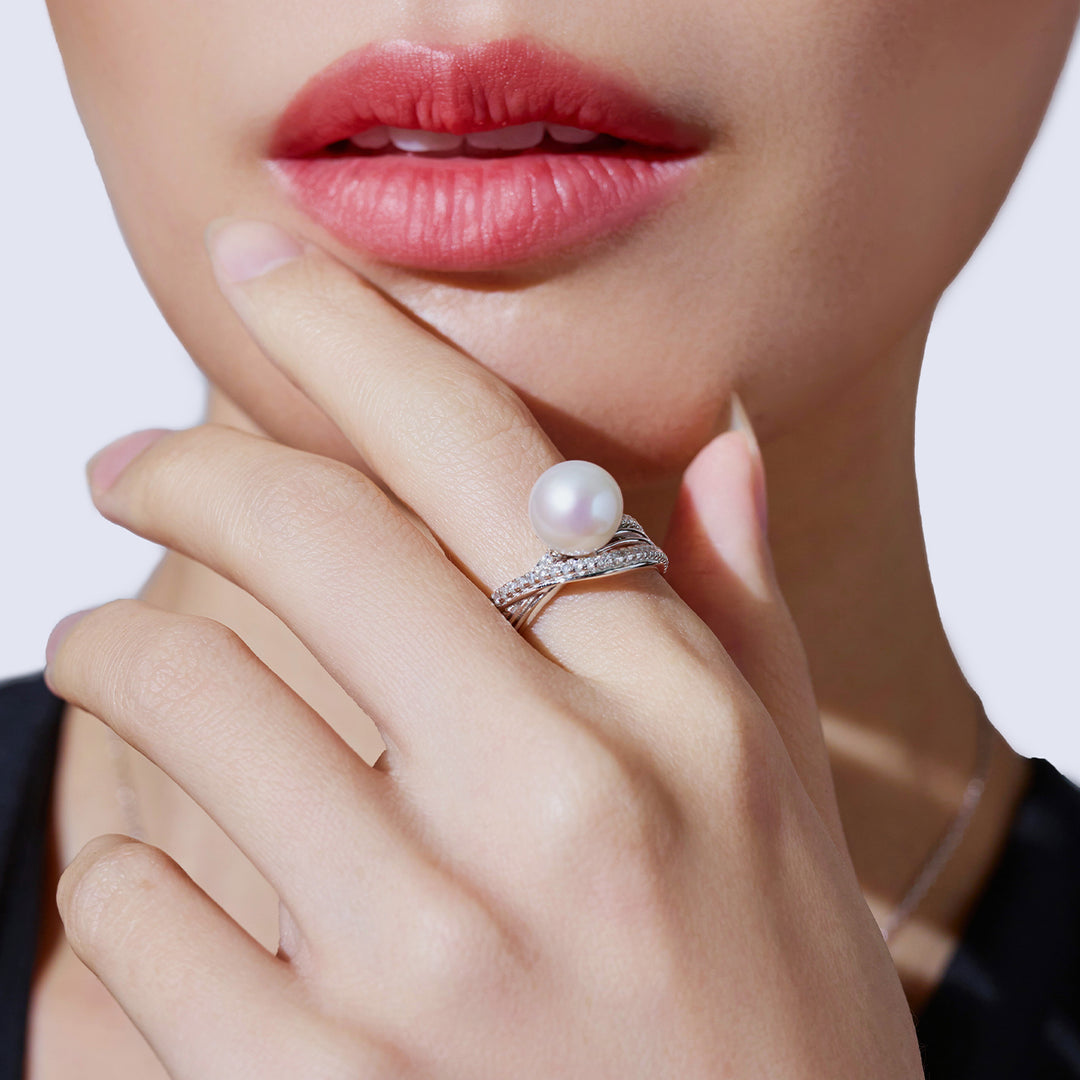 Cincin Mutiara Air Tawar Anggun WR00070 | MARINA BAY