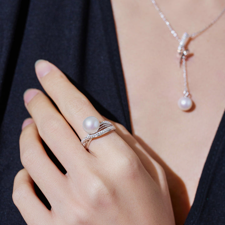 Cincin Mutiara Air Tawar Anggun WR00070 | MARINA BAY