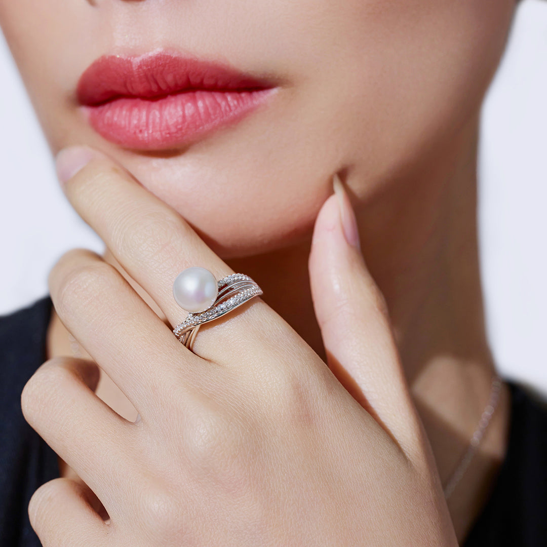 Cincin Mutiara Air Tawar Anggun WR00070 | MARINA BAY