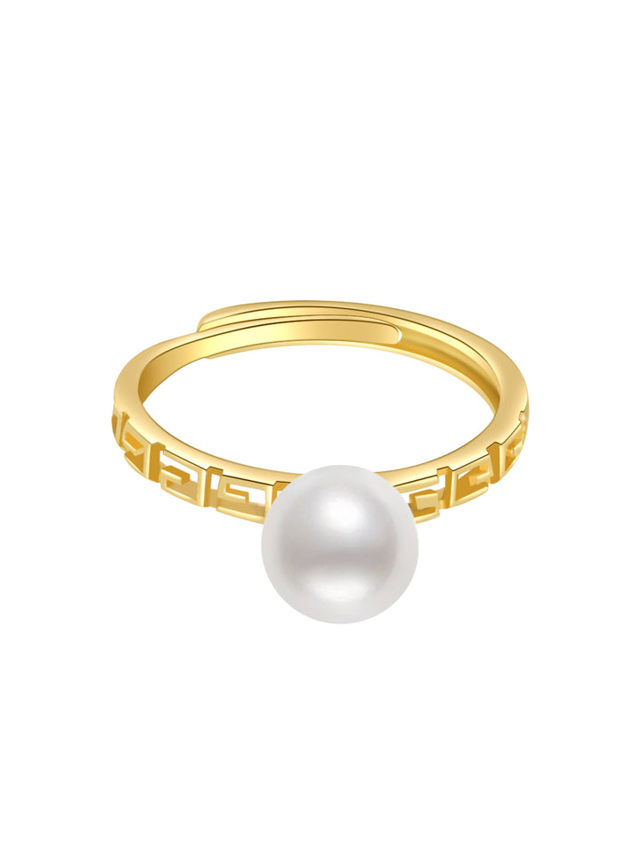 Bague élégante en perles d'eau douce WR00084