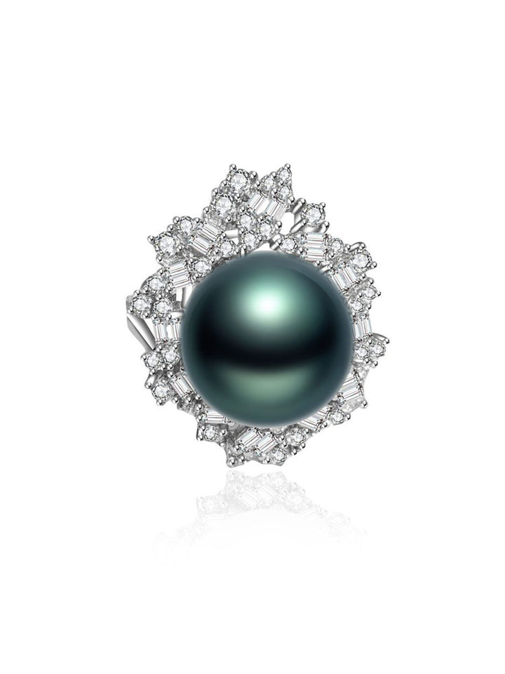 Eleganter Tahiti-Salzwasserperlenring WR00116