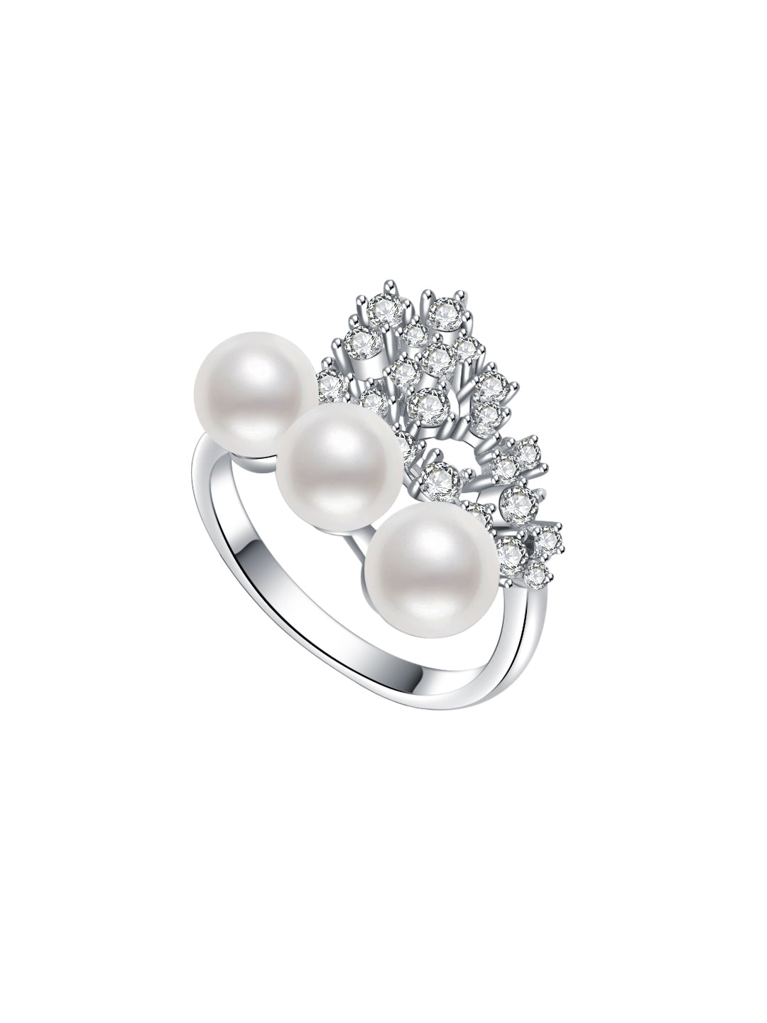 Elegante Anillo de Perlas de Agua Dulce WR00126 | CELESTE
