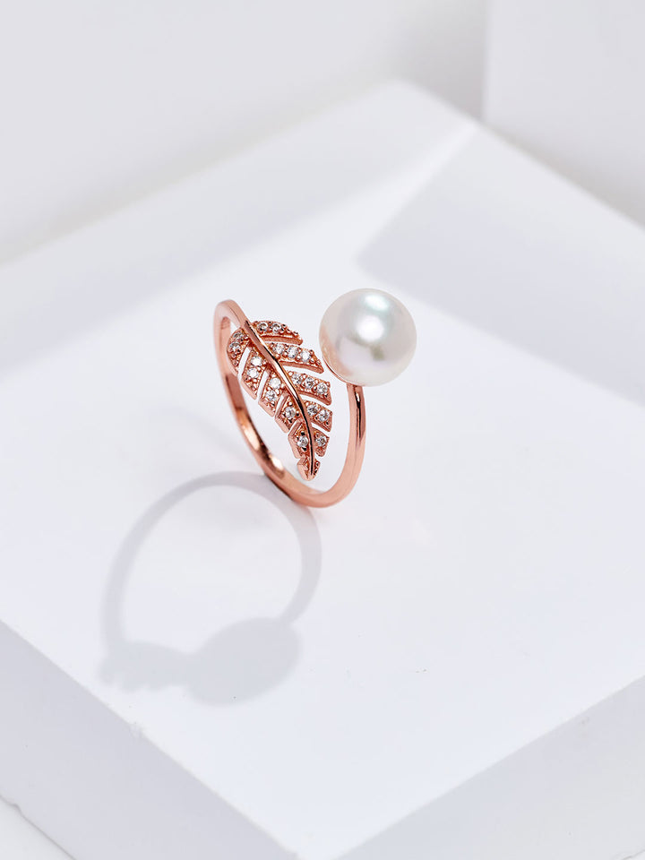 エレガントな淡水パールリング WR00140 | 庭園
