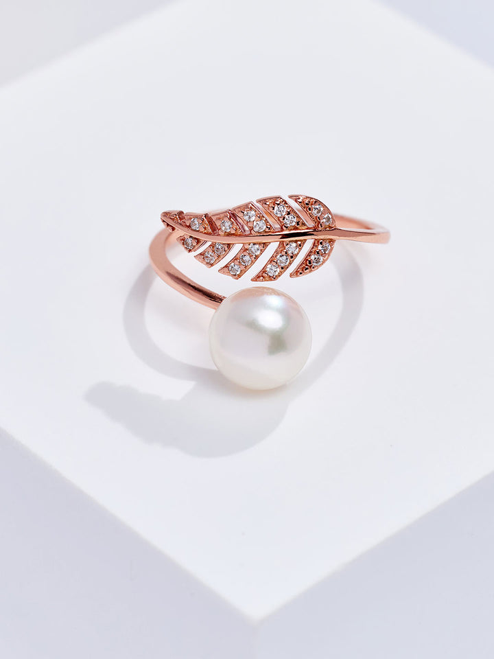 エレガントな淡水パールリング WR00140 | 庭園
