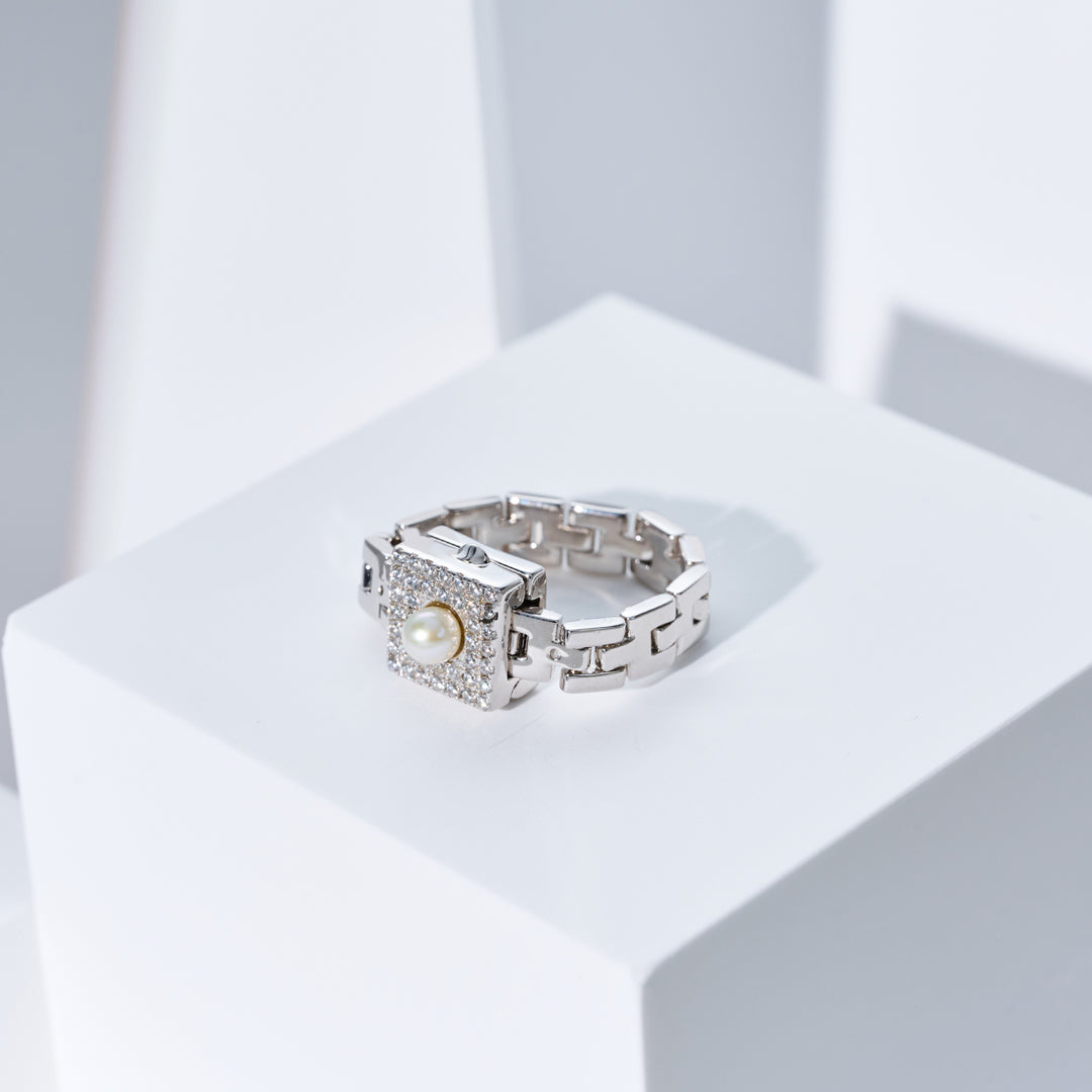 Anello di perle d'acqua dolce di prima qualità WR00144 | COLLEGARE