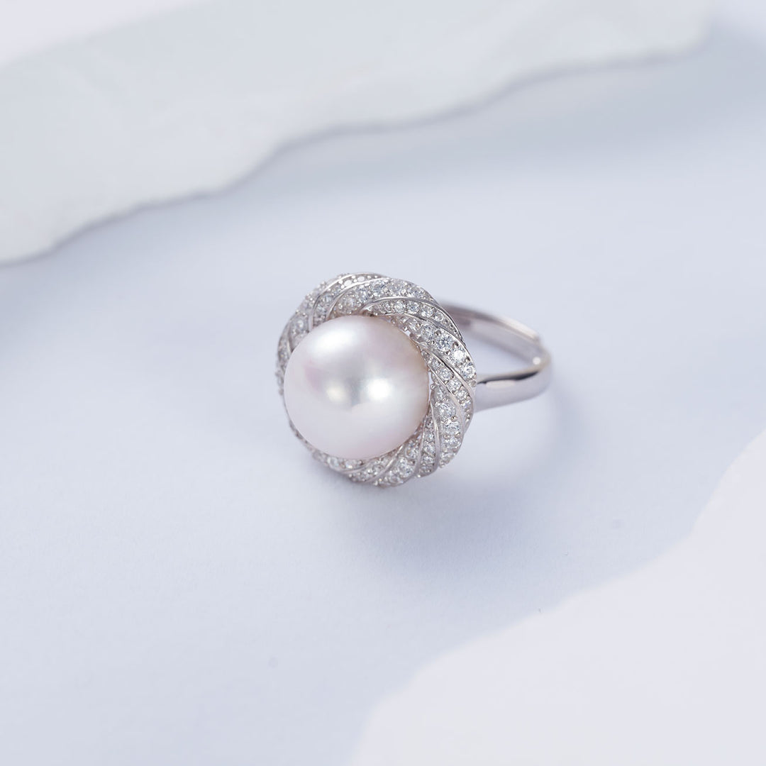 Top Lustre Edison Pearl Ring WR00172 - PEARLY LUSTRE
