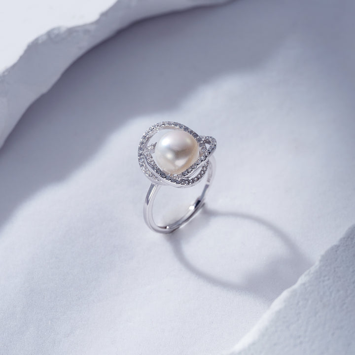Elegant Freshwater Pearl Ring WR00193 - PEARLY LUSTRE