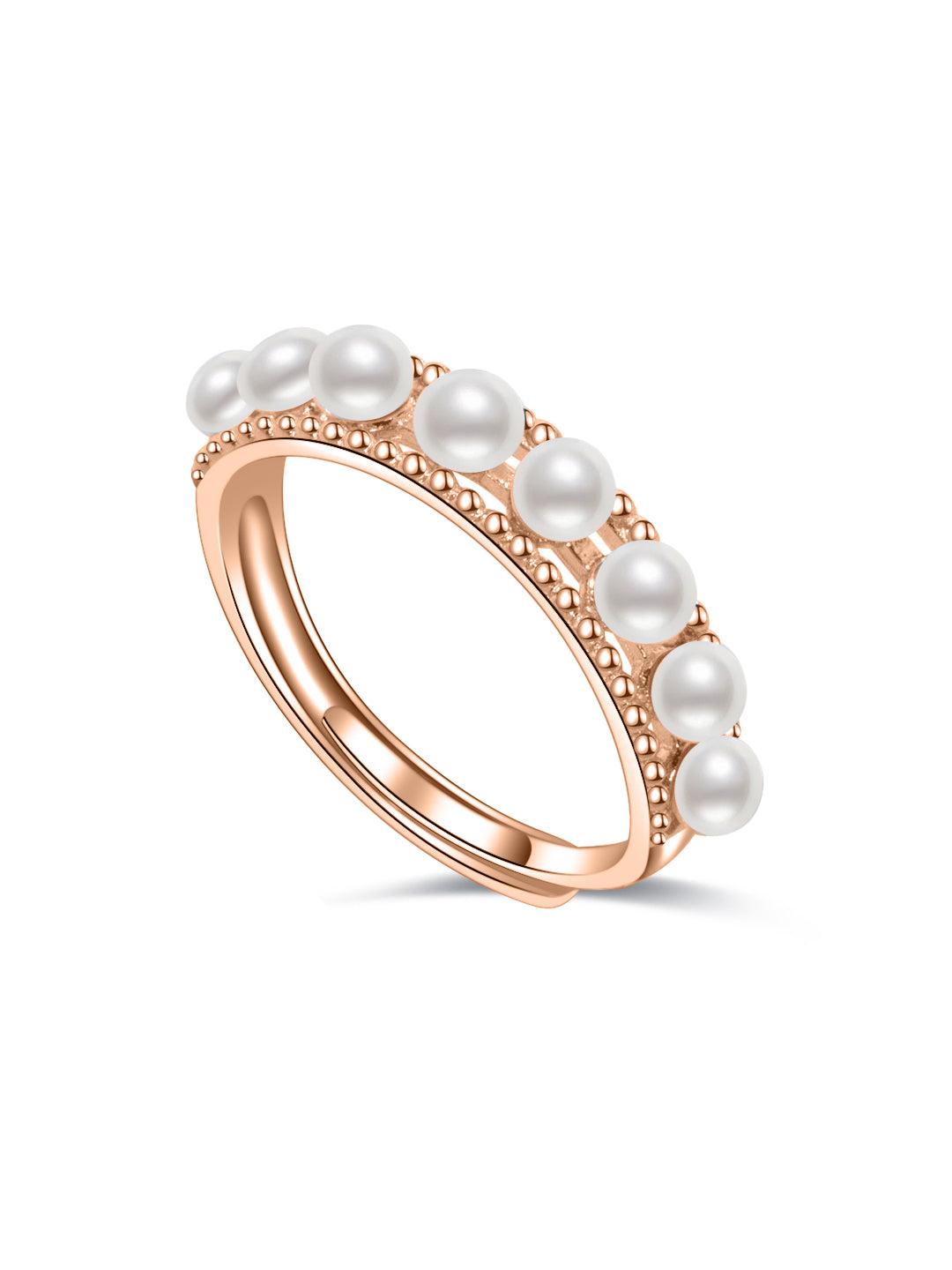 Bague New Yorker en perles d'eau douce WR00206