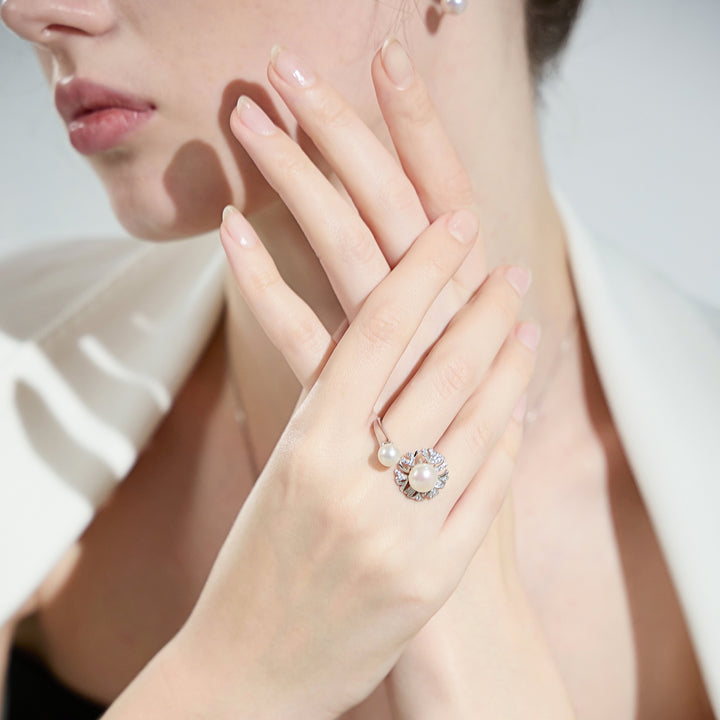 Top Grade Freshwater Pearl Rings WR00209 | GARDENS - PEARLY LUSTRE