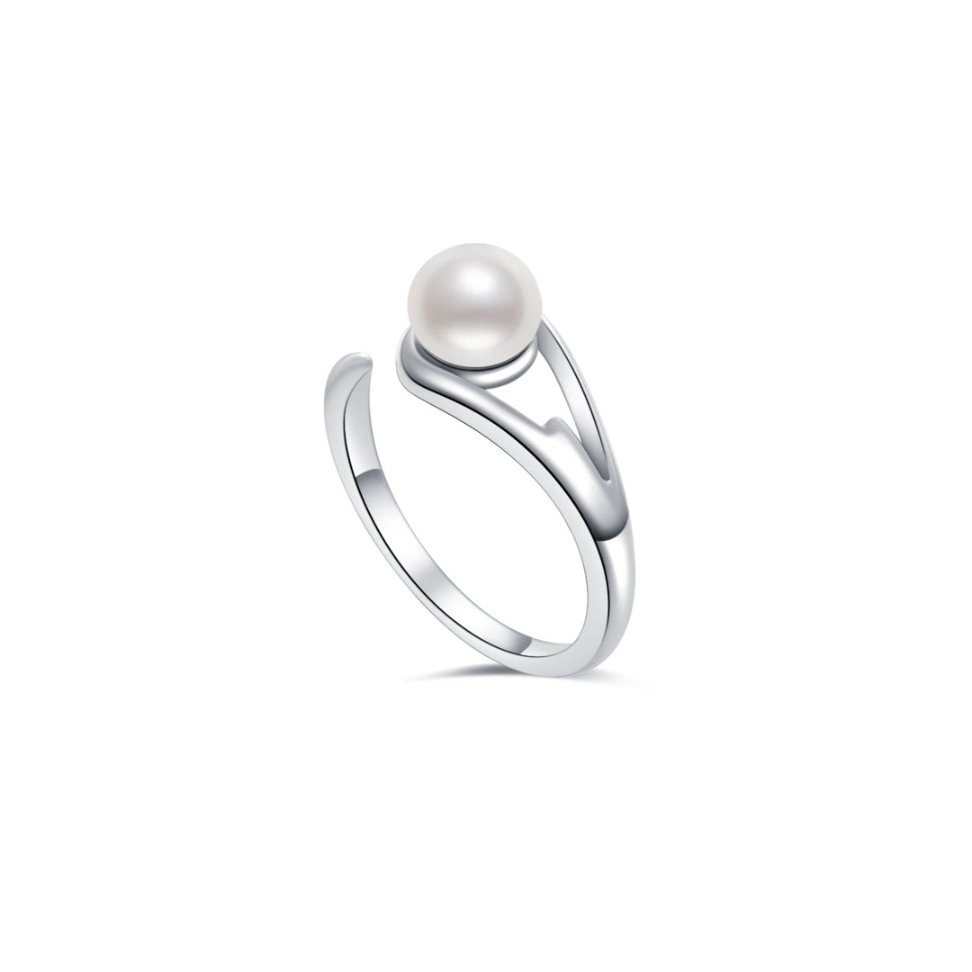 Freshwater Pearl Ring WR00213 | FLUID - PEARLY LUSTRE