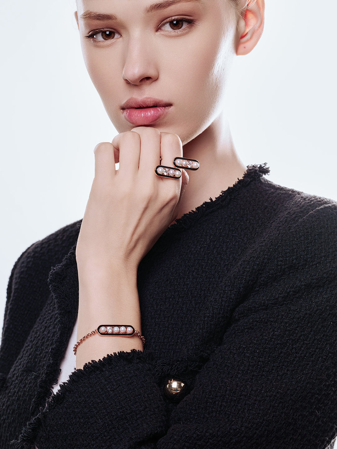 Bague en perles d&