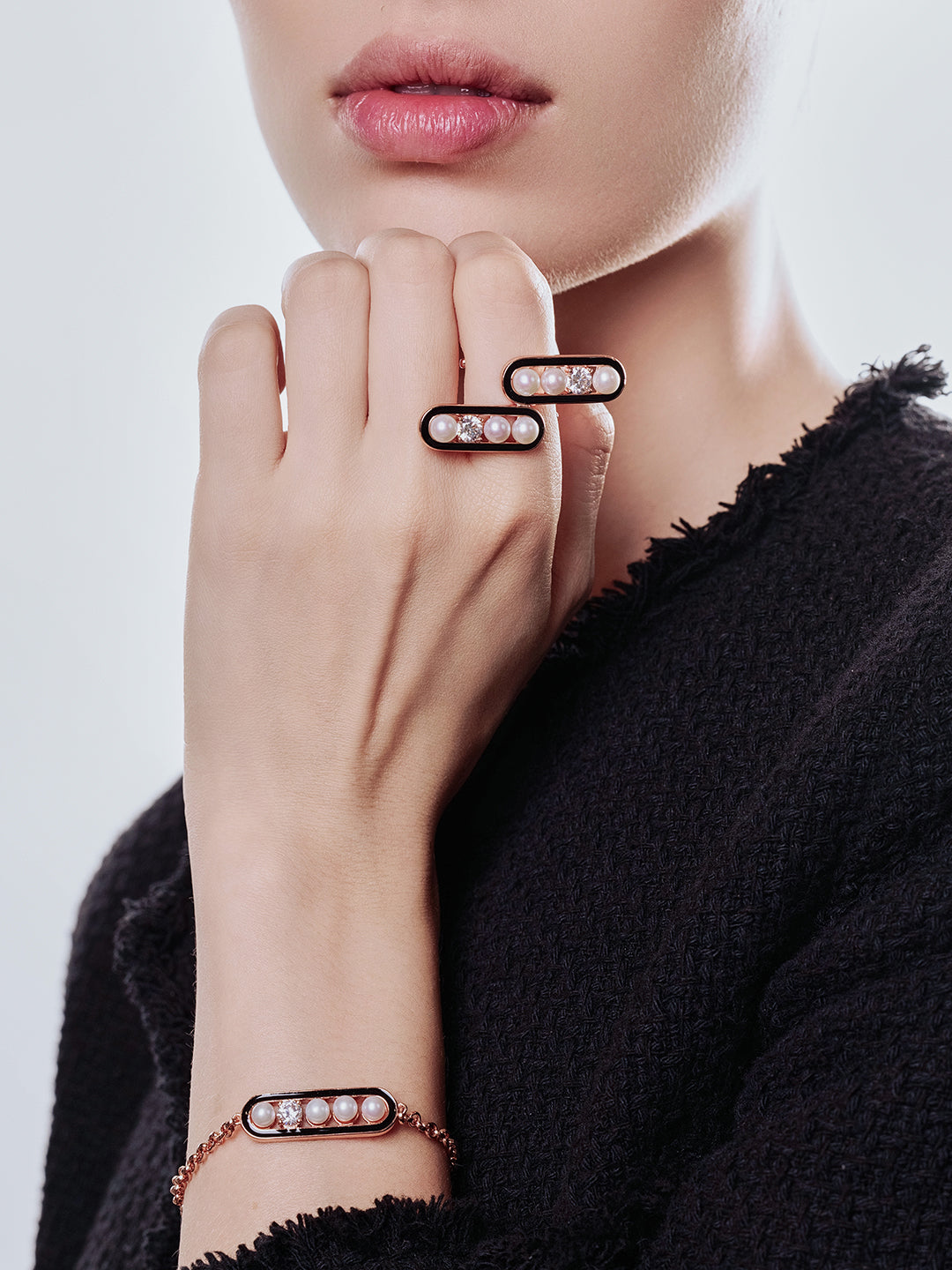 Bague en perles d&