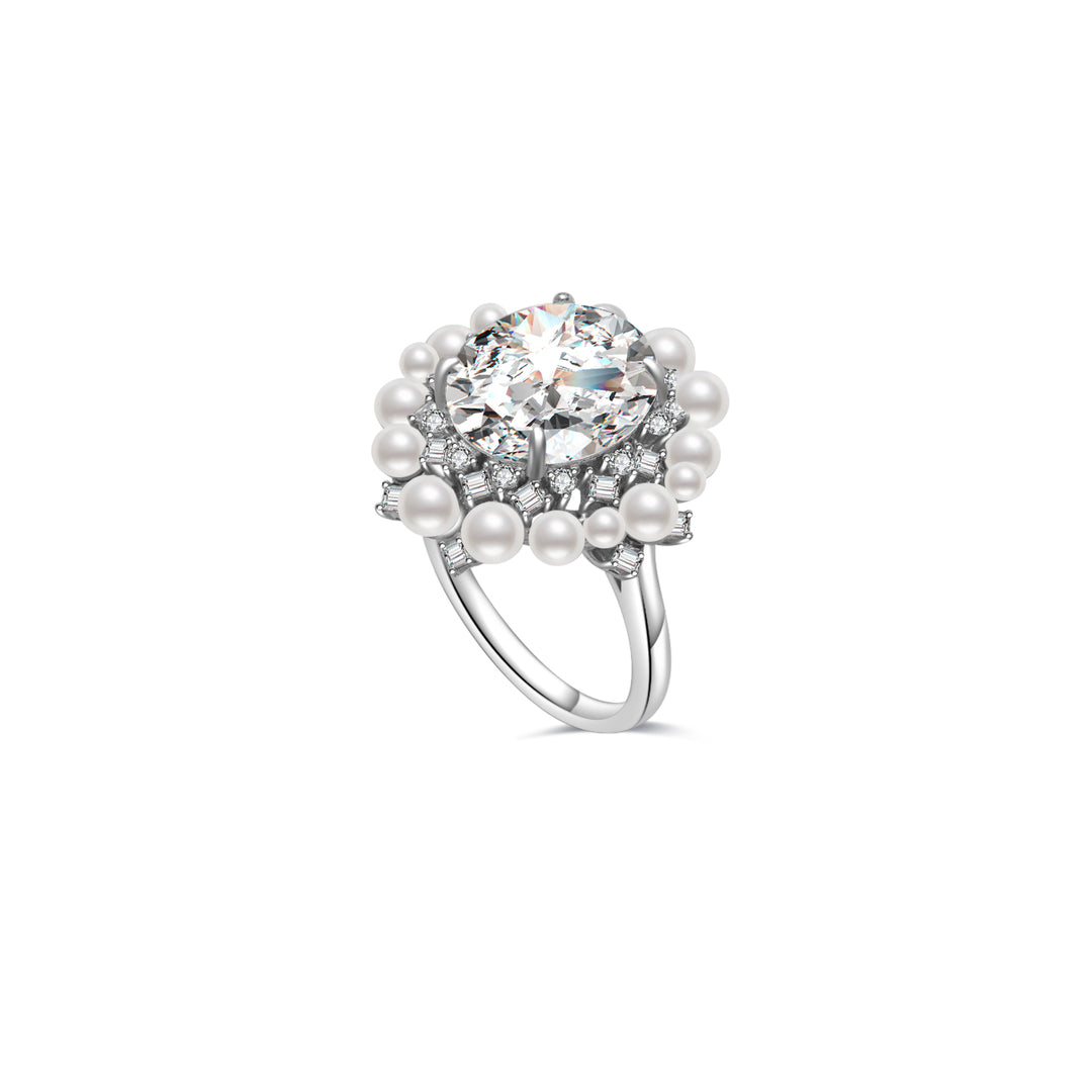 Top Grade Freshwater Pearl Ring WR00225 | CELESTE - PEARLY LUSTRE