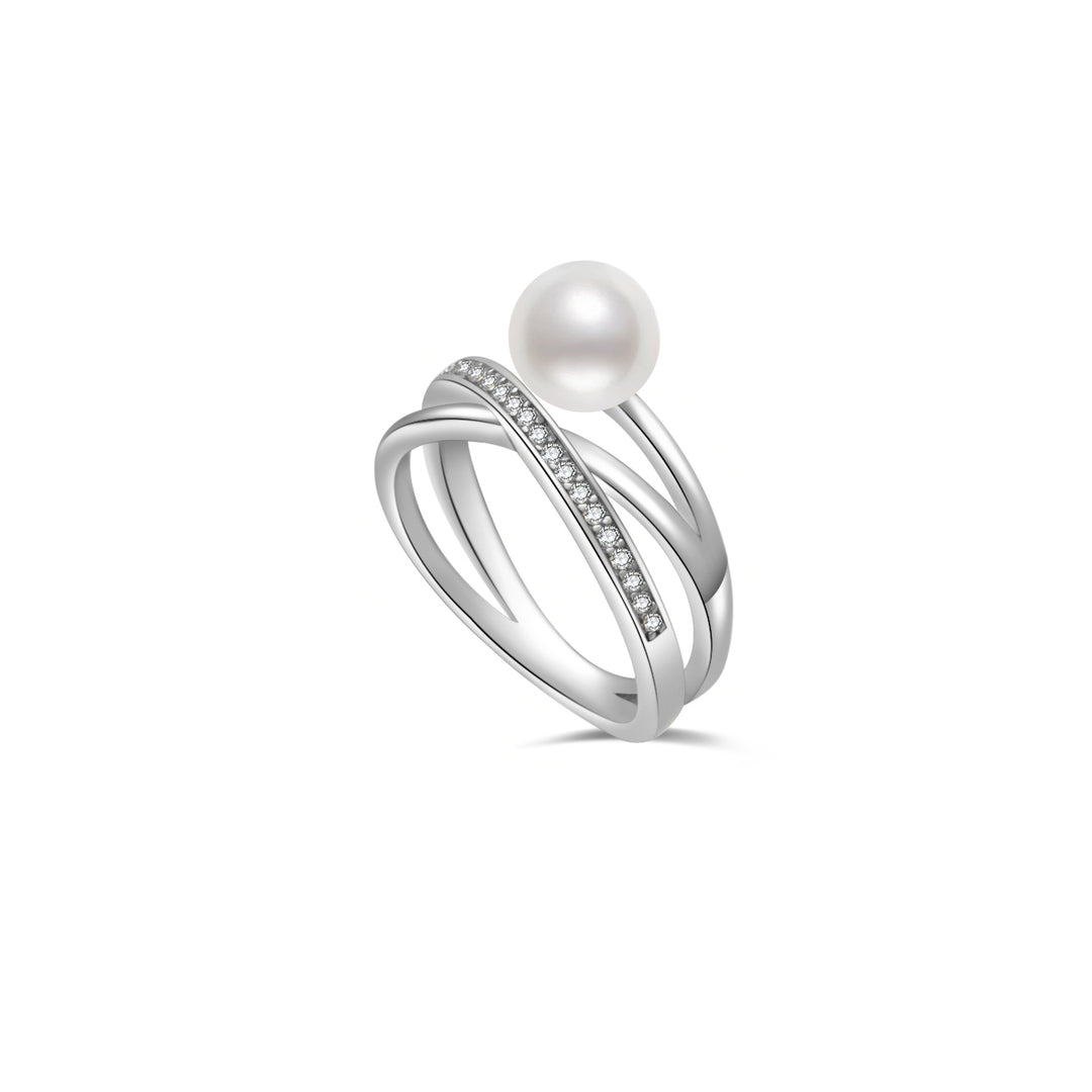 Freshwater Pearl Ring WR00226 | Link - PEARLY LUSTRE