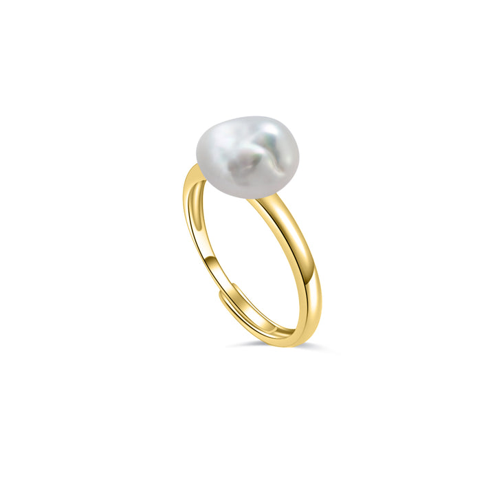Baroque Freshwater Pearl Ring WR00234 | Stone - PEARLY LUSTRE