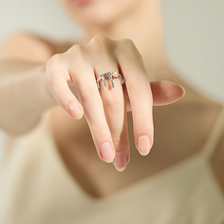 Top Grade Freshwater Pearl Ring WR00239 | FLUID - PEARLY LUSTRE