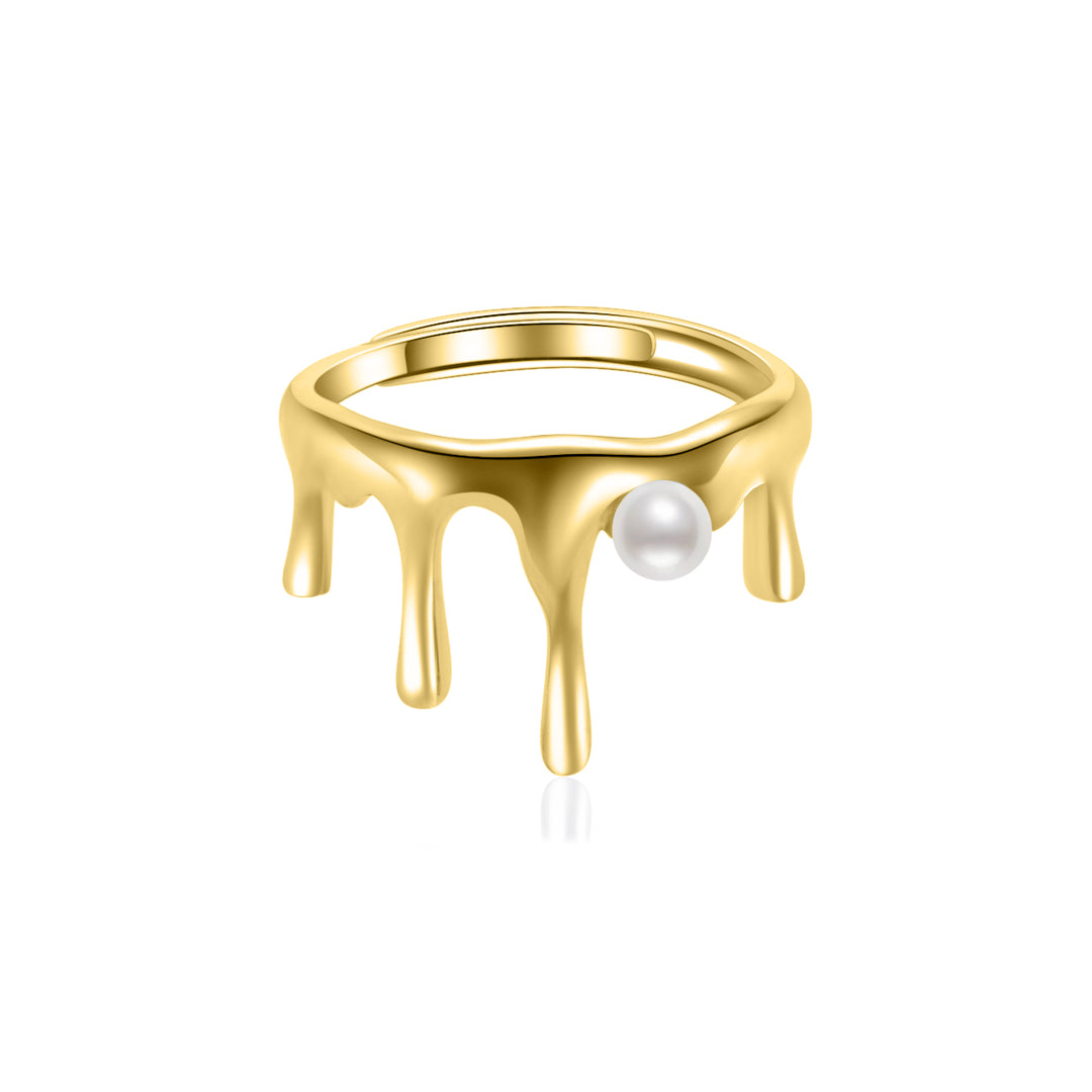 Top Grade Freshwater Pearl Ring WR00240 | FLUID - PEARLY LUSTRE