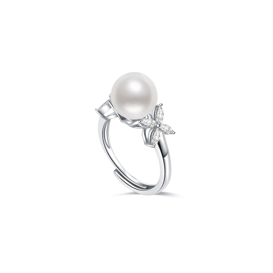 Top Grading Freshwater Pearl Ring WR00242 | EVER LEAF - PEARLY LUSTRE
