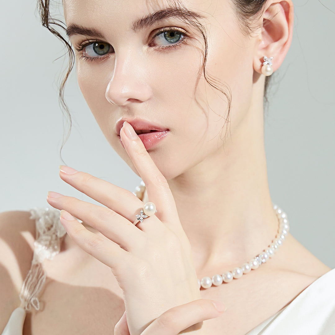 Top Grade Freshwater Pearl Ring WR00242 | EVERLEAF - PEARLY LUSTRE