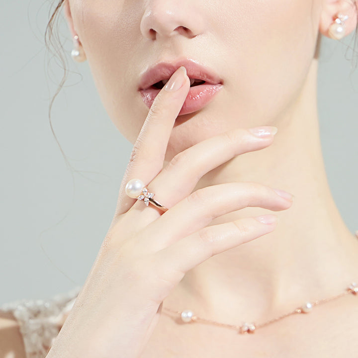 Top Grade Freshwater Pearl Ring WR00244 | EVERLEAF - PEARLY LUSTRE