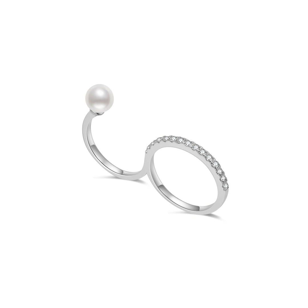 Top Grade Freshwater Pearl Ring WR00245 - PEARLY LUSTRE